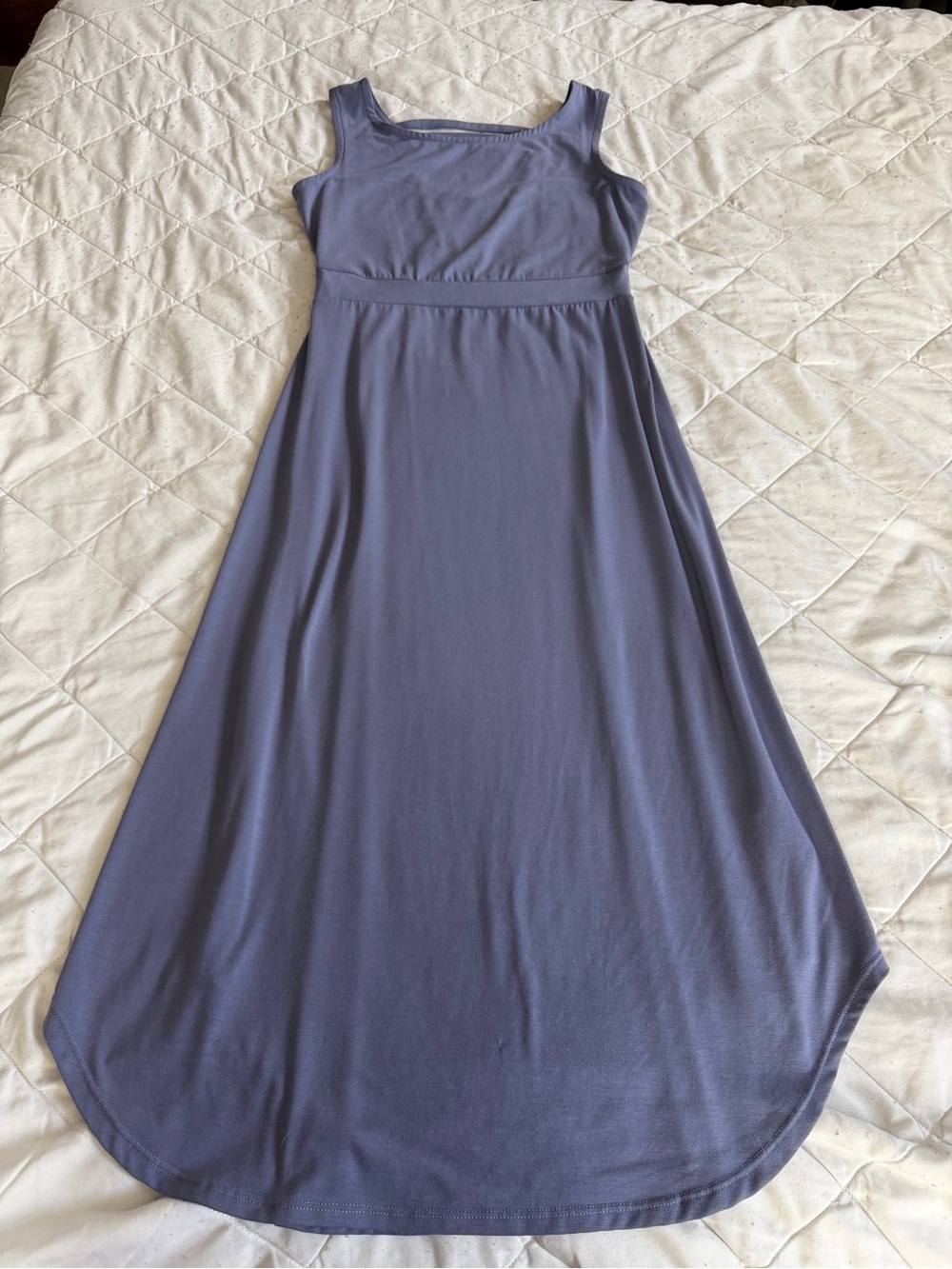 ExOfficio Sleeveless Maxi Dress in Dusty Lavender-Blue